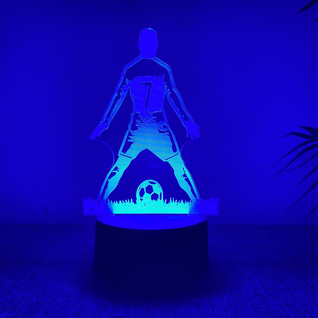 SportGlow - 3D Fotbollspelare LED Nattlampa med Färgändring Carvallo