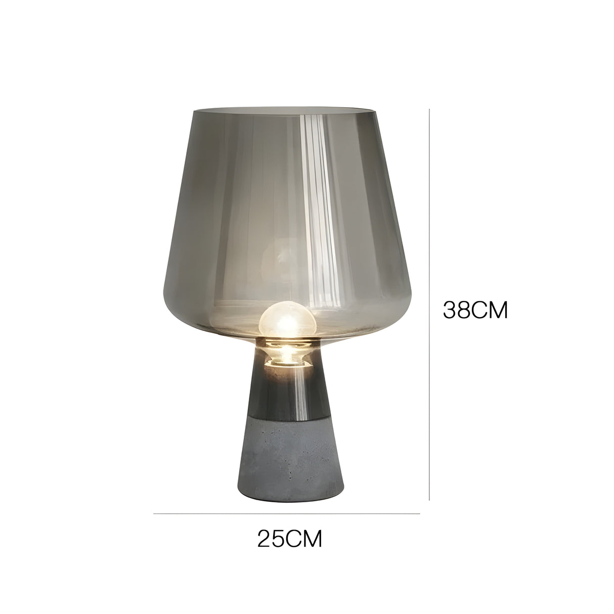 GlowSphere Bordslampa – Italiensk Glaskula Design Carvallo