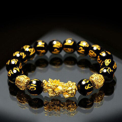 Black Obisidian Feng Shui Armband-Jewelry-Hemnix-Hemnix