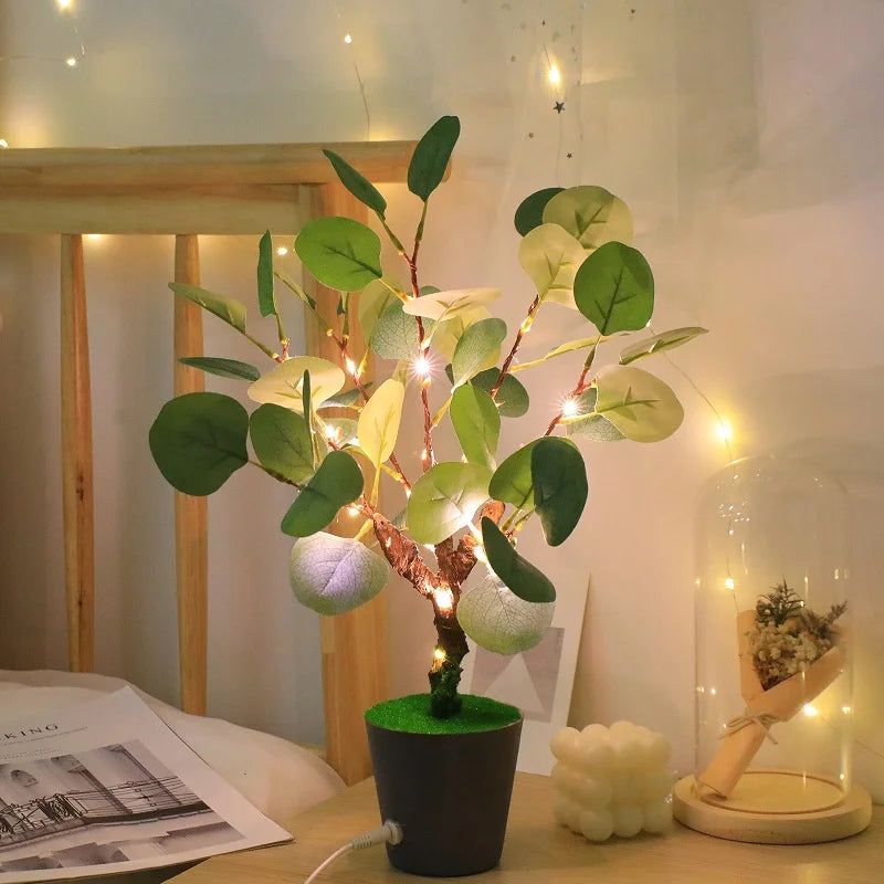 Juldekorationer LED Falsk Blad Lampa Carvallo