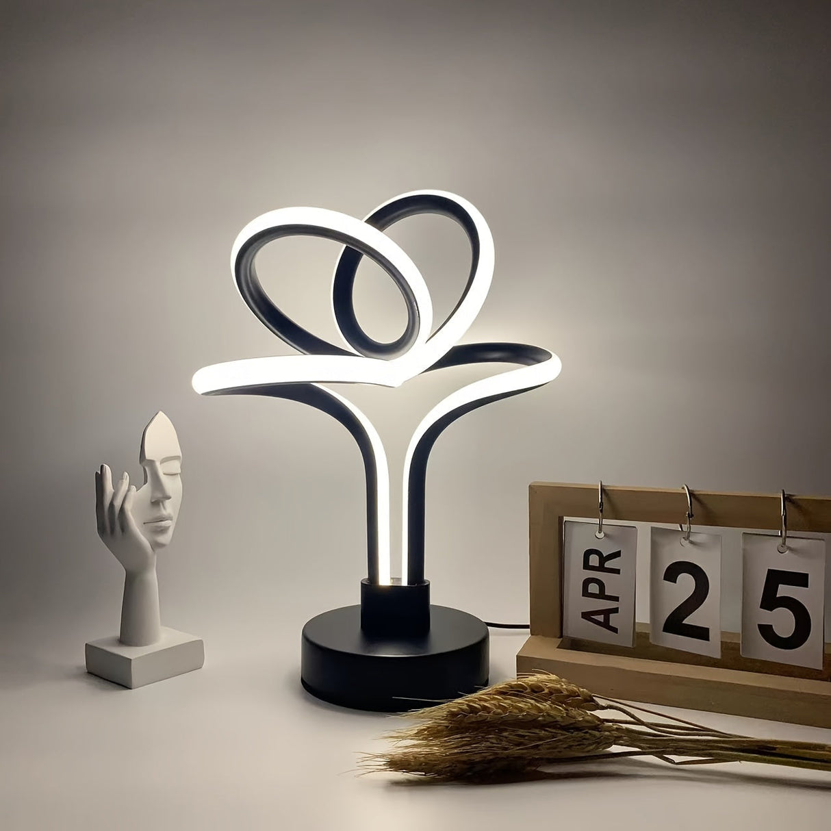 LumiNordic - Modern Nordiskt Inspirerad USB LED Bordslampa Carvallo