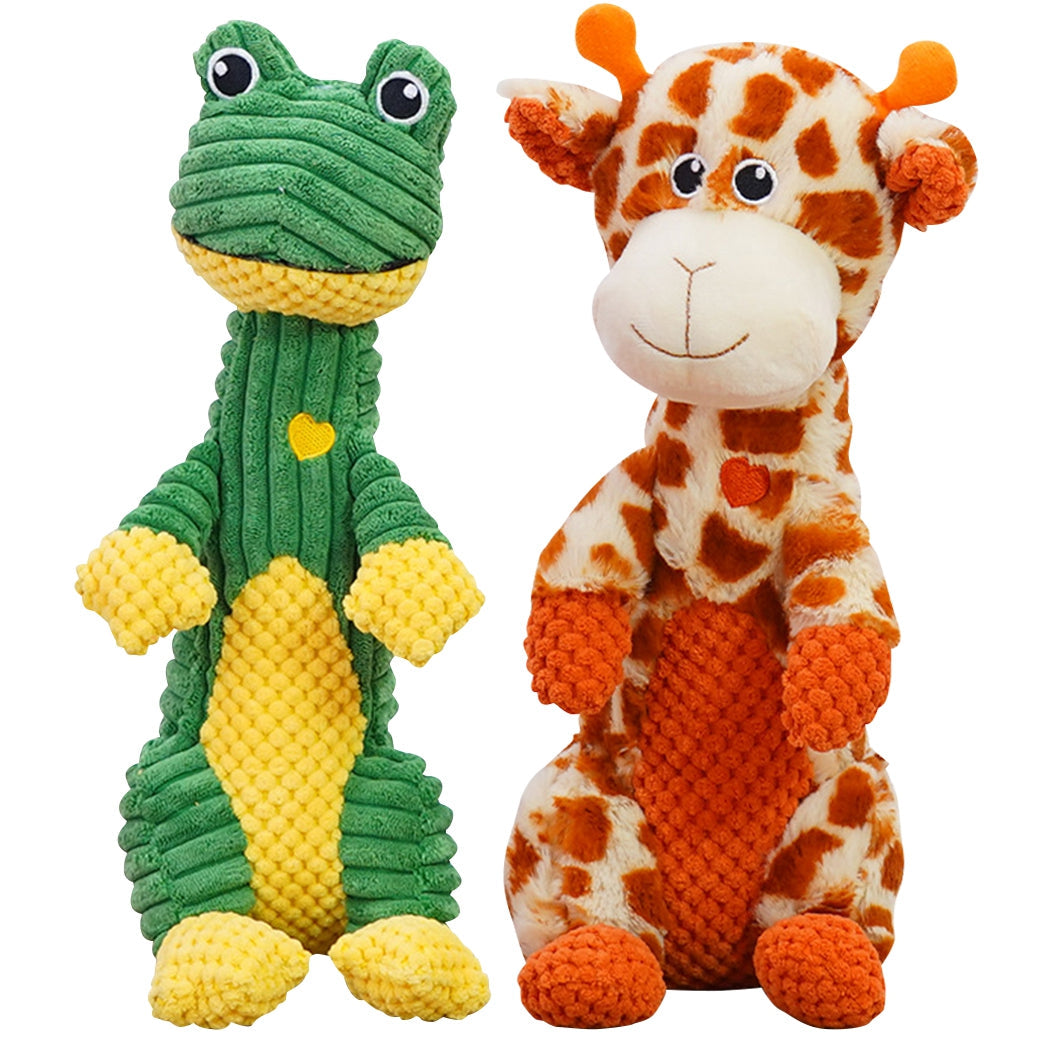 Furora Indestructible Plush Hundleksak – Mjuk & Hållbar Tuggleksak för Aggressiva Tuggare Carvallo