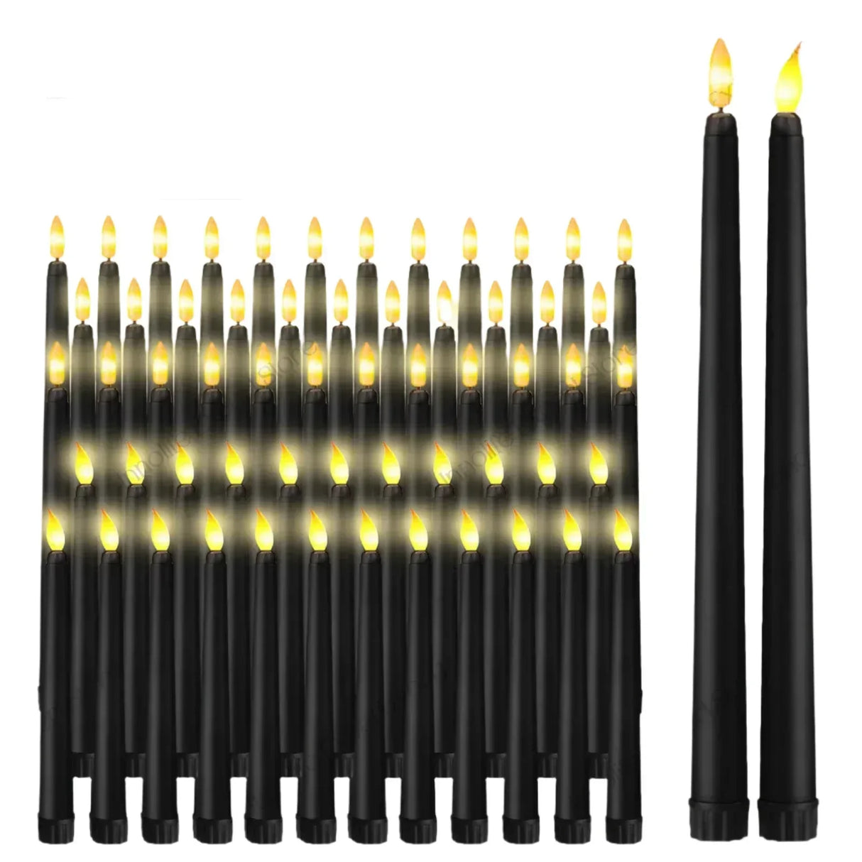 LED Ljus Svart Spets Set för Evenemang Carvallo