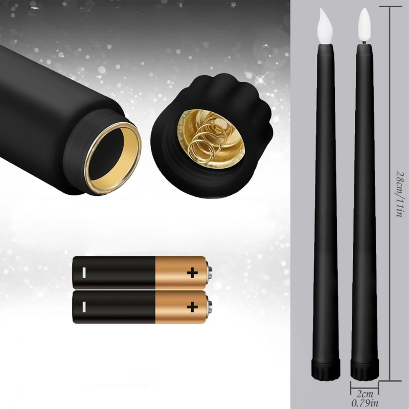 LED Ljus Svart Spets Set för Evenemang Carvallo