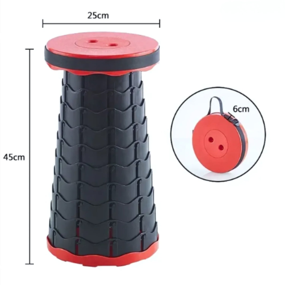 Flexistool - Teleskopisk justerbar pall med halkfri matt yta MILA Sverige