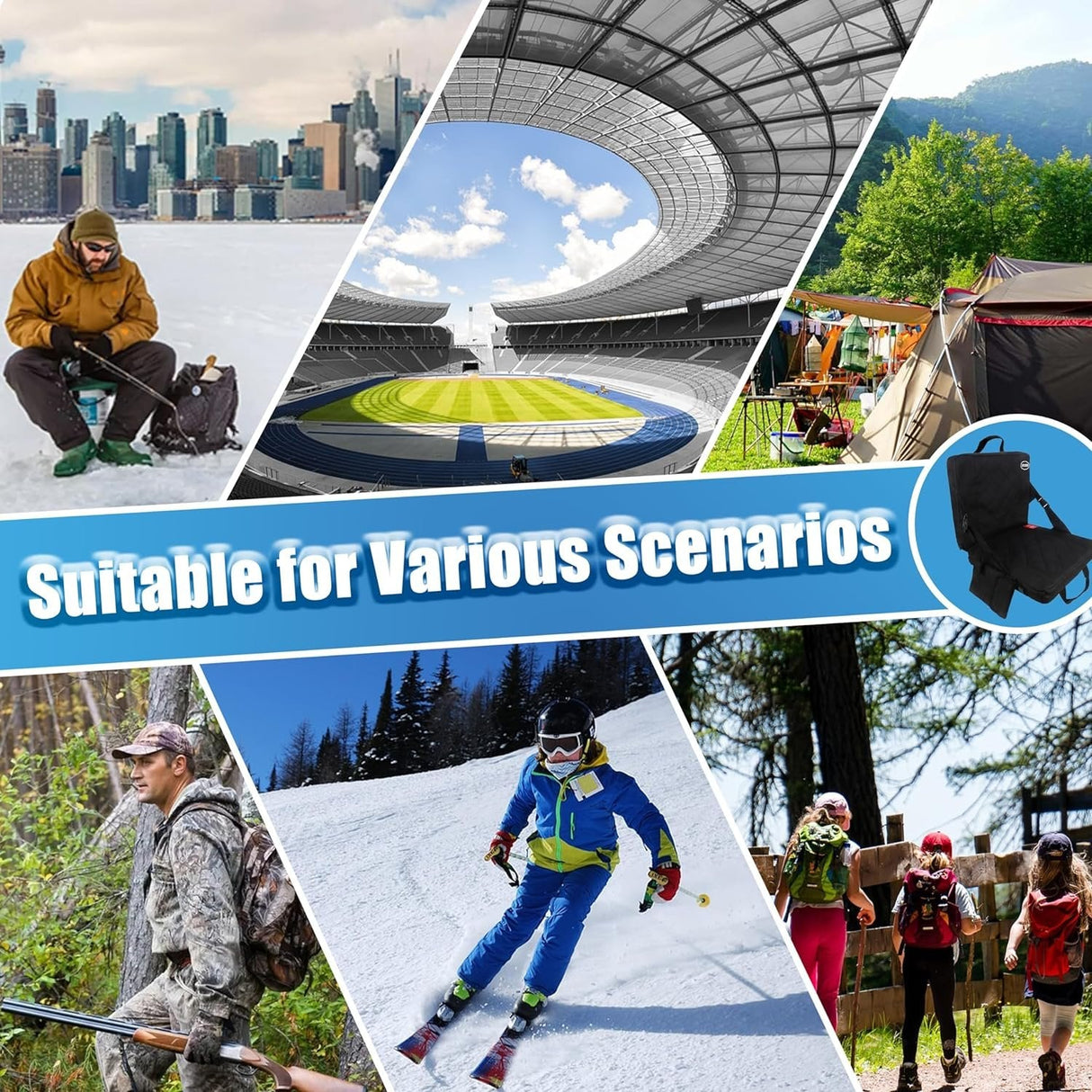 Fällbar värmesitskudde Carvallo