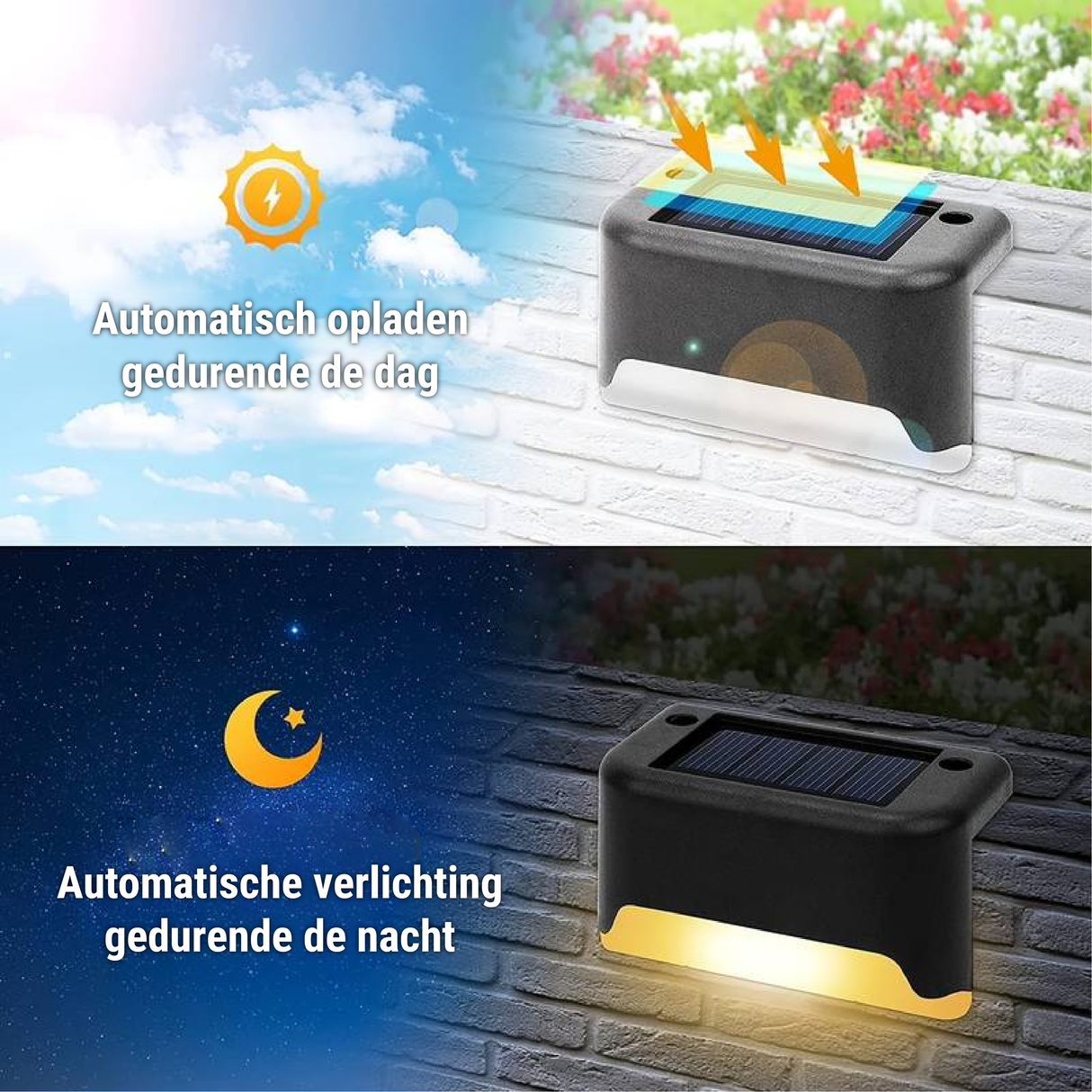 Utomhus Sol Cellstängsel Lampor LED Väggmonterad Carvallo