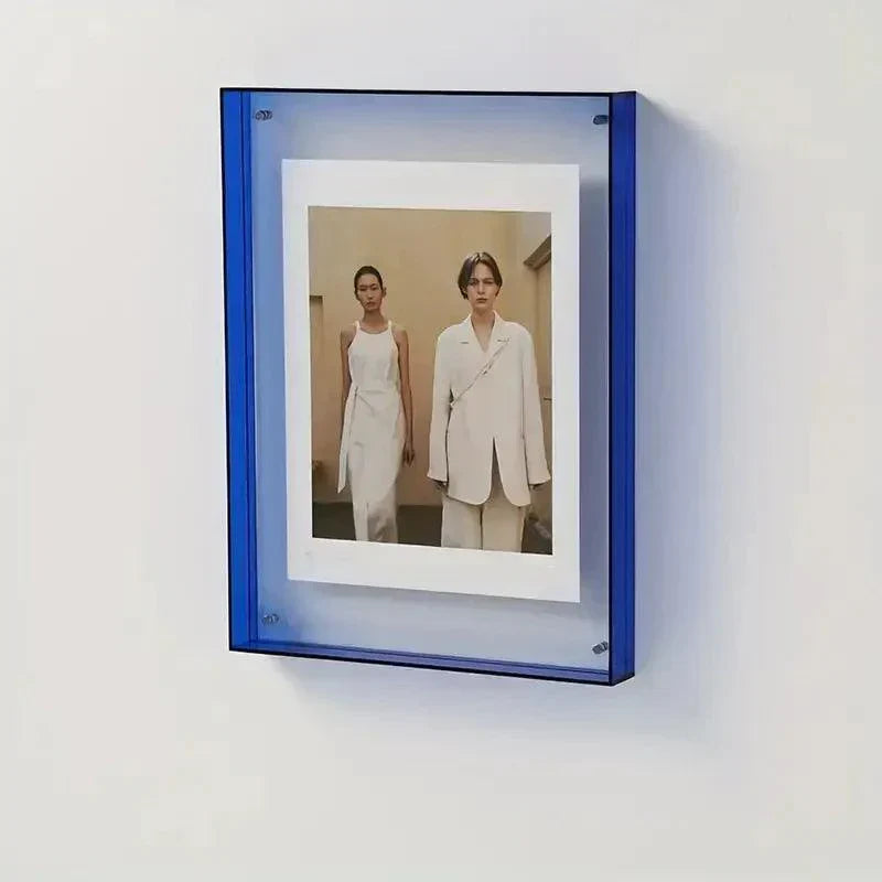 Akryl Fotohållare | Neon Minimalistisk Skrivborddisplay Carvallo