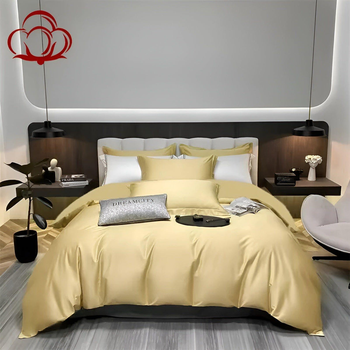 CuddleCloud Bäddsatser - Högkvalitativa sängöverdrag i mjuk bomull Carvallo