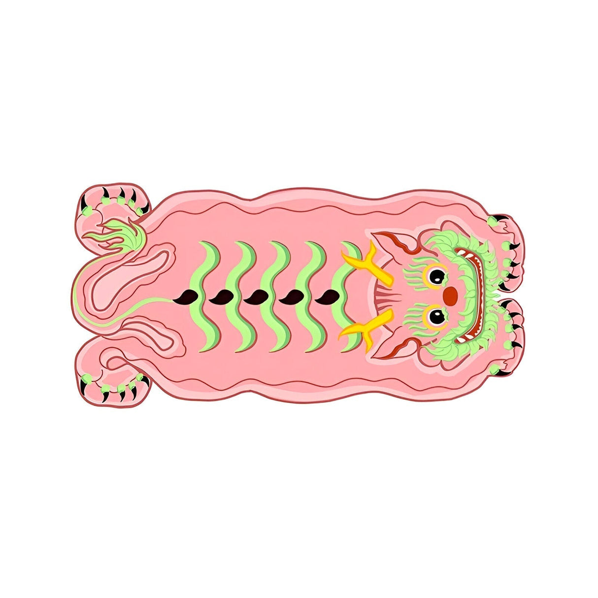 SnuggleNest - Rund matta med nyckfullt drakeskratt MILA Sverige