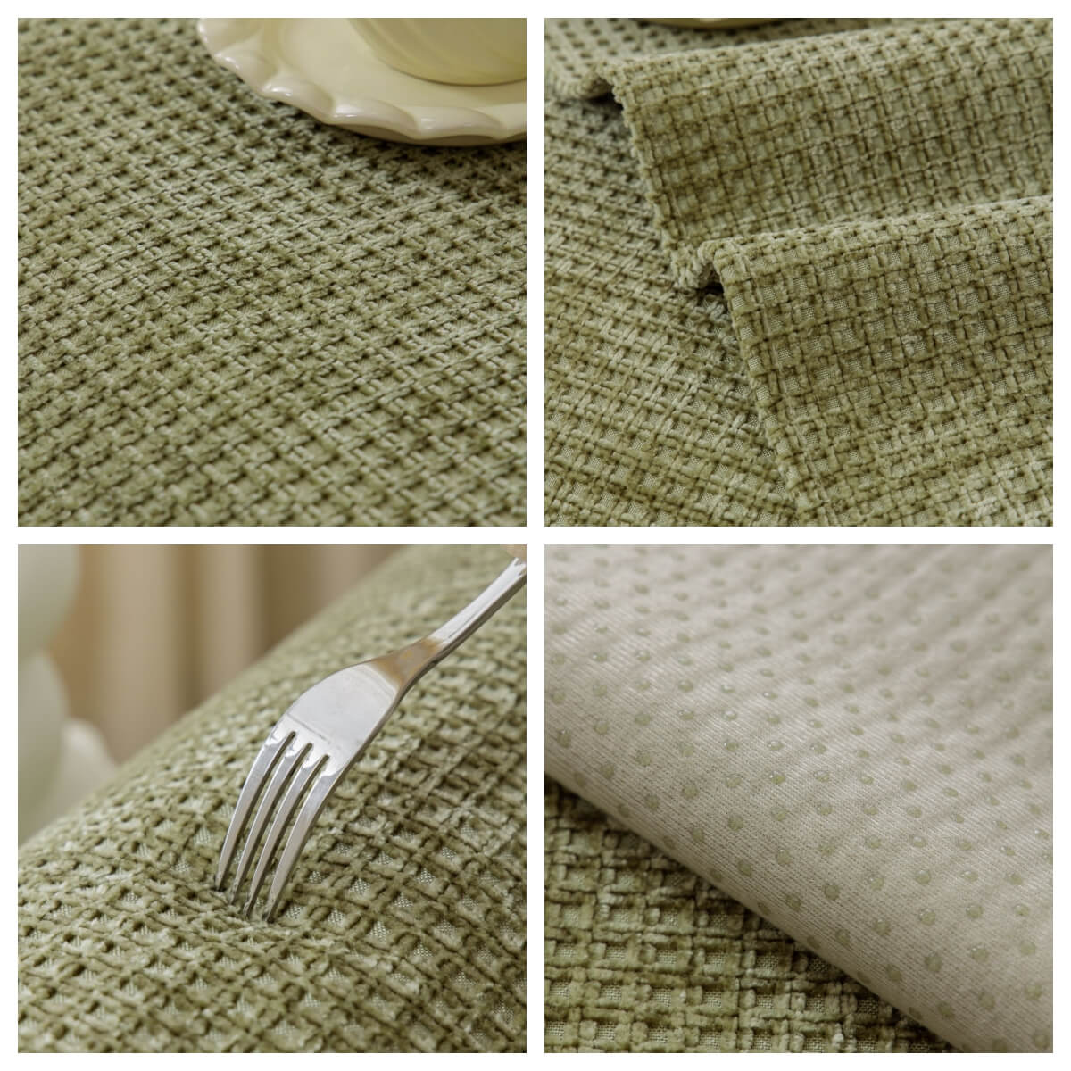 Delikat Waffle Chenille Tyg Möbel Skyddsoverkast Sofföverdrag Carvallo