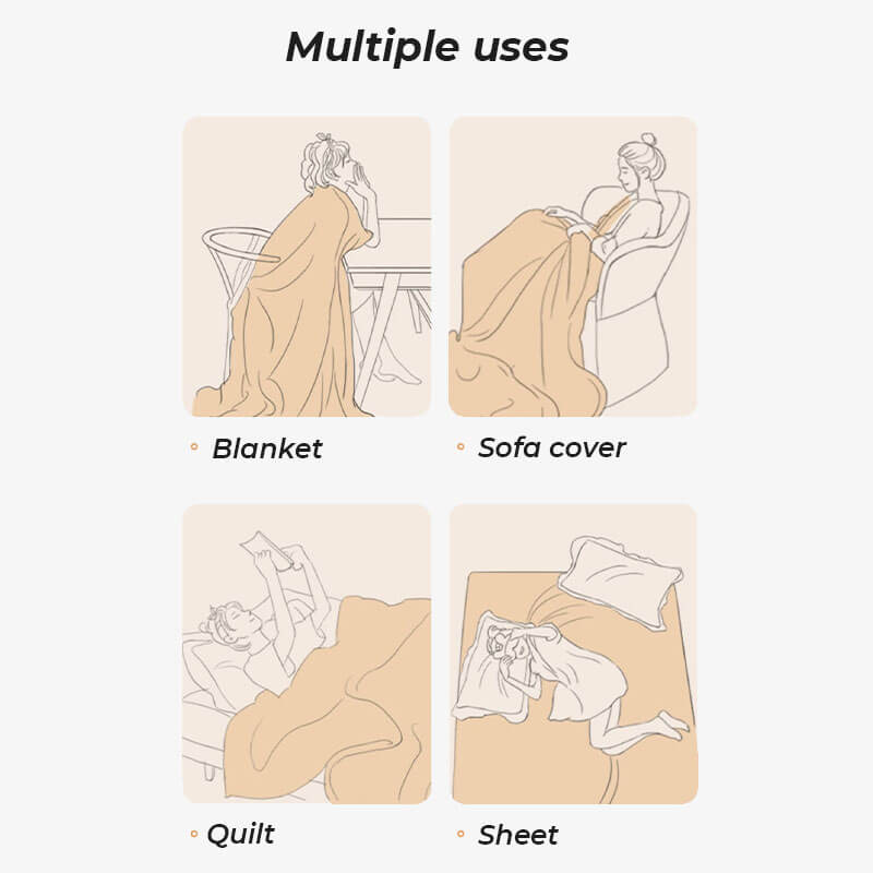 Enfärgad fleece möbel skyddsoverkast mjuk mysig Carvallo