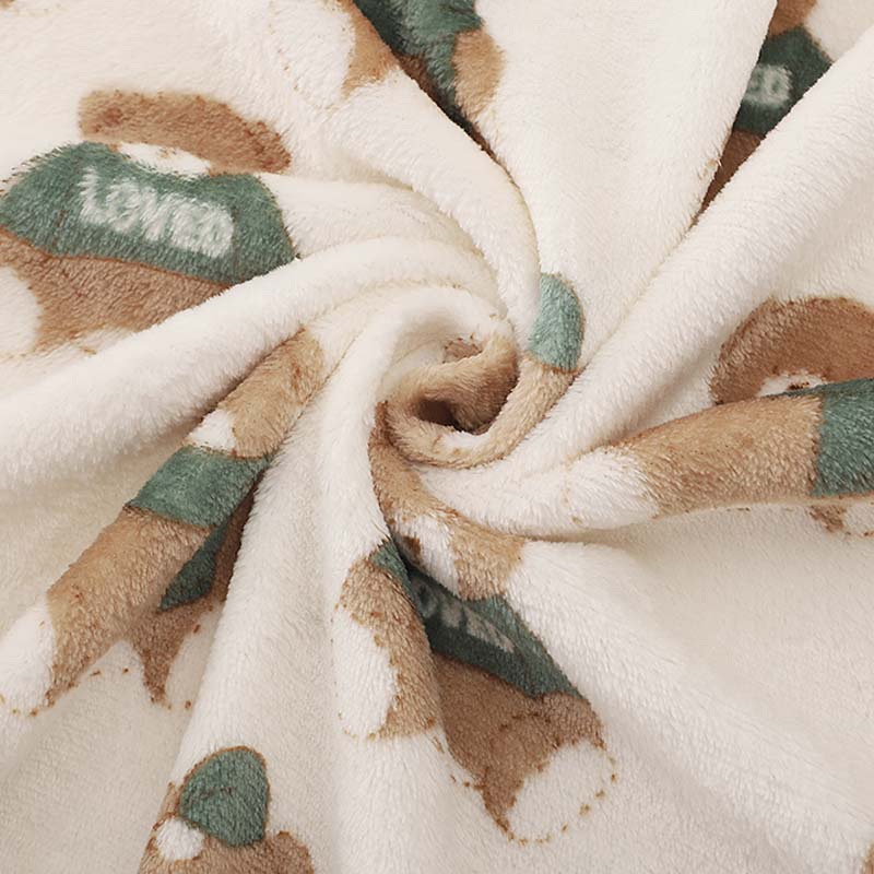 Mysig flanell husdjursfilt Mjuk Färgglad Mångsidig användning Carvallo