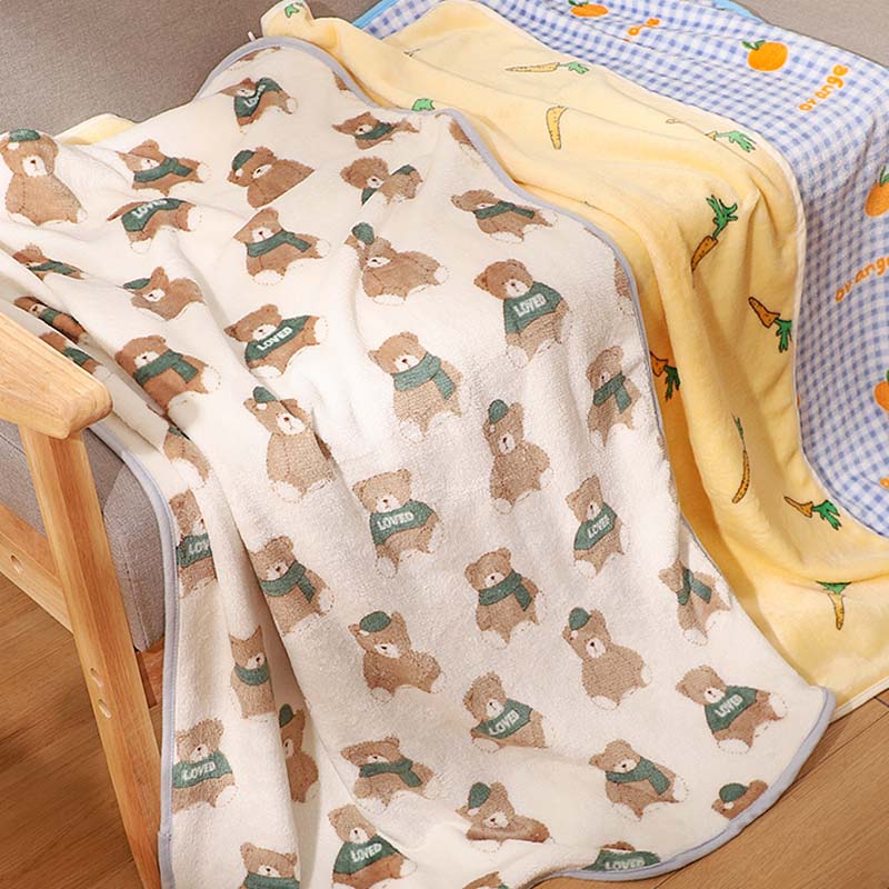 Mysig flanell husdjursfilt Mjuk Färgglad Mångsidig användning Carvallo