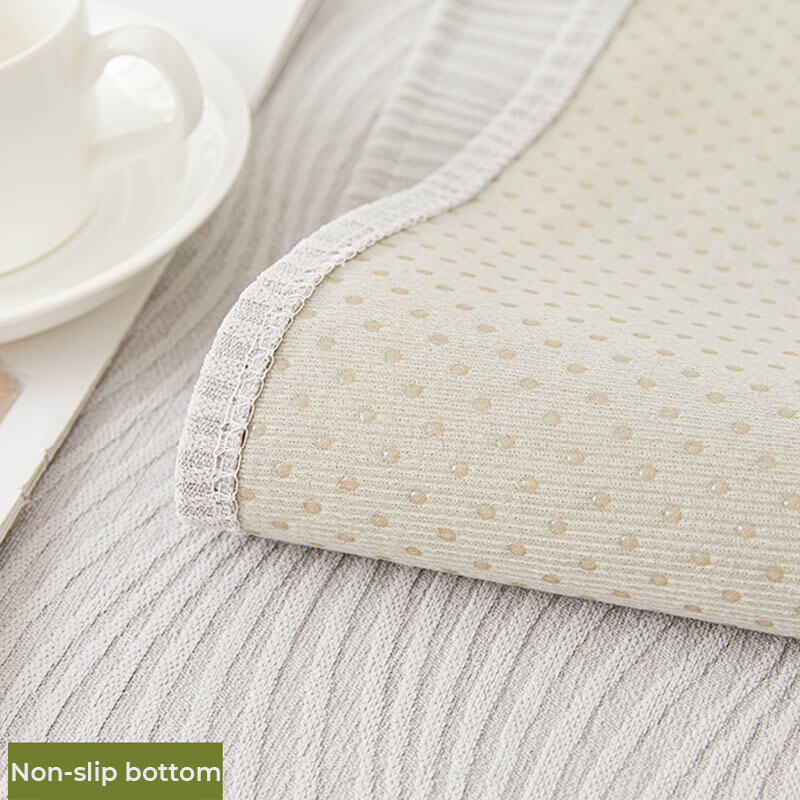 Träådringstextur Mjuk Chenille Anti-rep Surface Cover Carvallo