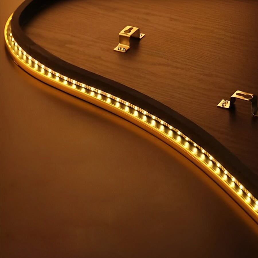 Fjäder Väggklocka | LED Vägglampa | Unisex | Canvas Stil | Ambient Belysning Carvallo