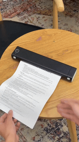 Royallure Pocket Thermal Printer – Kompakt bläckfri, Bluetooth Skriv ut var som helst Carvallo