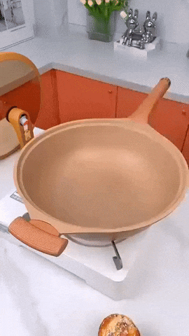 Royallure Non-Stick Wok med värmebeständig handtag – Idealisk för wokning och sautering Carvallo