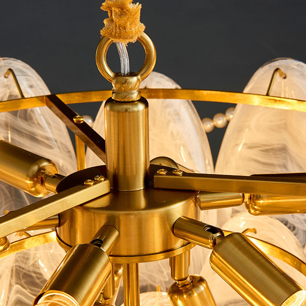 Moderna Kopparfärgad Hänglampa med Trähandtag Carvallo