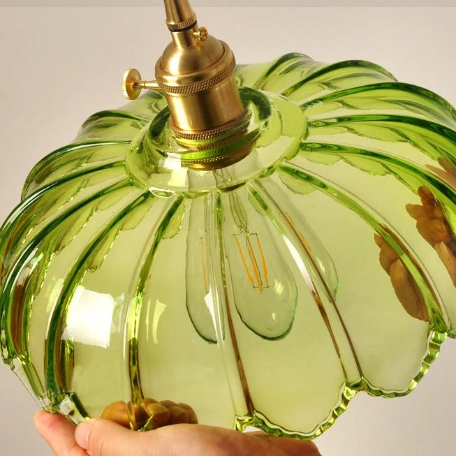 Pendellampa Vintage Glas Hängande Lampa Carvallo