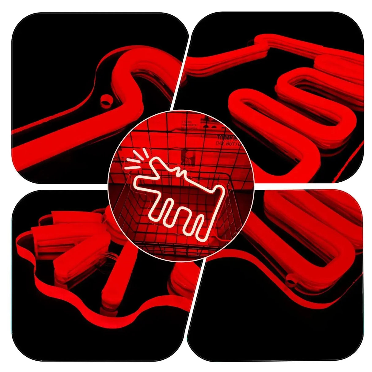 UrbanPaws – Graffiti Hund LED Neon Skylt för Djärv & Trendig Dekor Carvallo