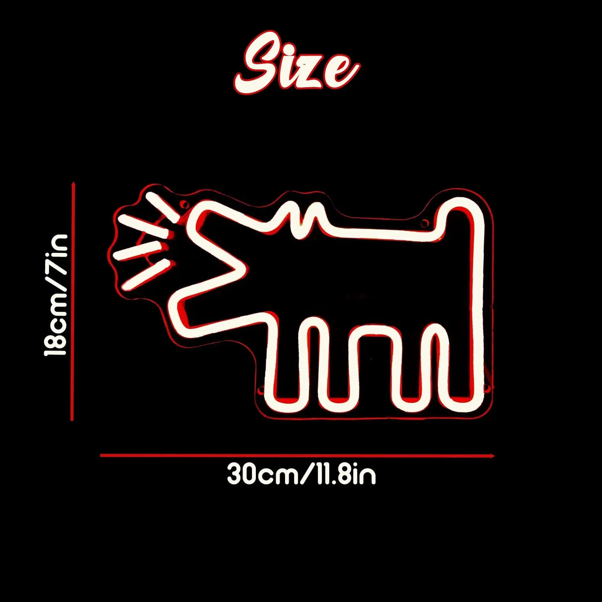 UrbanPaws – Graffiti Hund LED Neon Skylt för Djärv & Trendig Dekor Carvallo