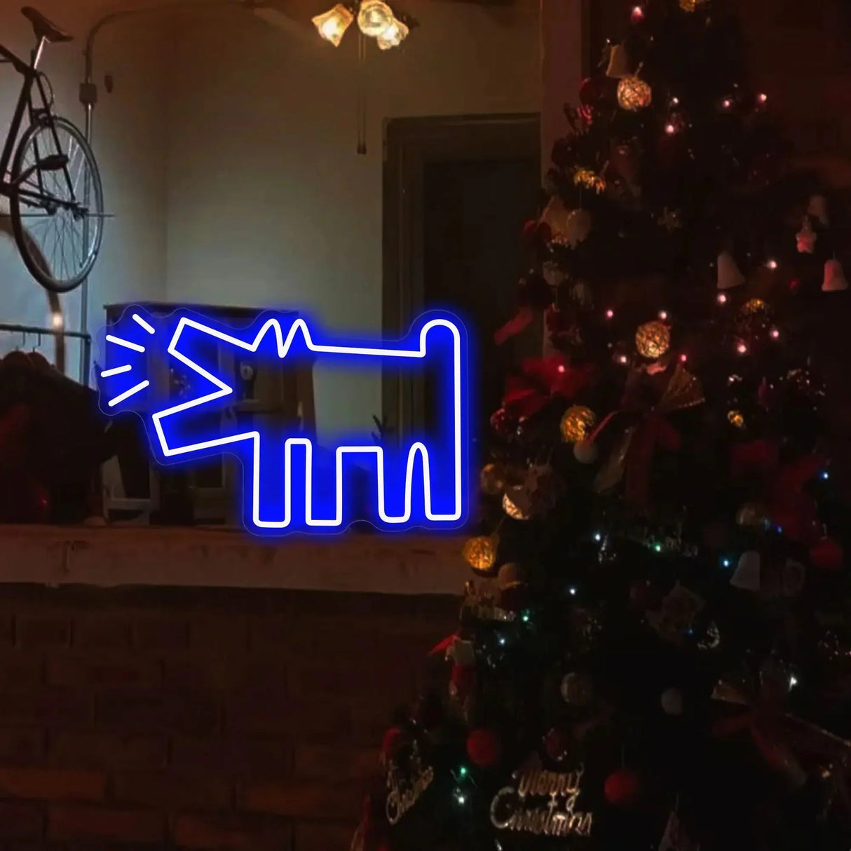 UrbanPaws – Graffiti Hund LED Neon Skylt för Djärv & Trendig Dekor Carvallo