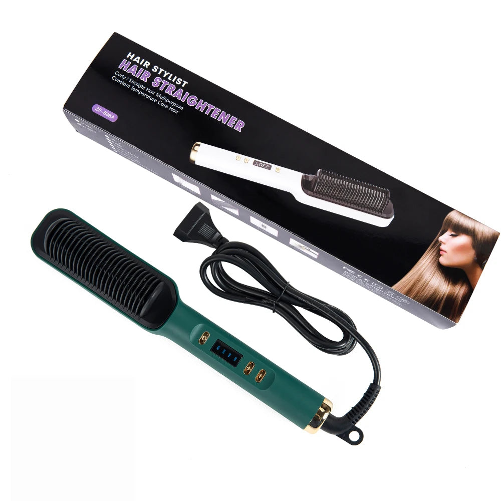 Elektrisk värmecomb rak-och-locktång Carvallo