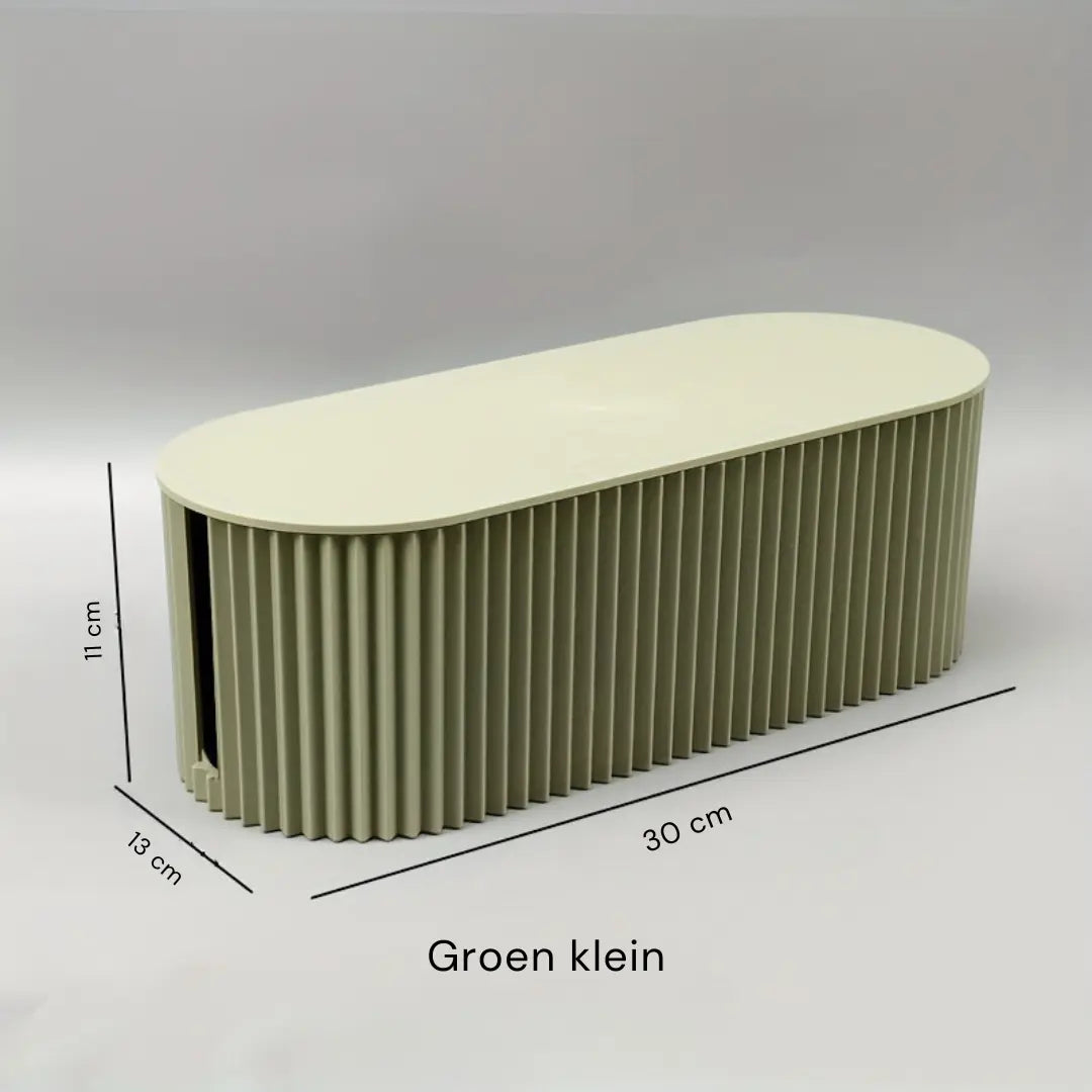 Carvallo Kabelbox Skrivbord Organizer | Kabelhantering & Förvaring | Vit | 30x11x13 cm Carvallo