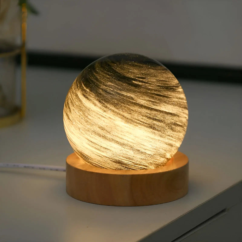 OrbitGlow - 3D Glas Mini Rymd Planeten Lampa för ditt hem Carvallo