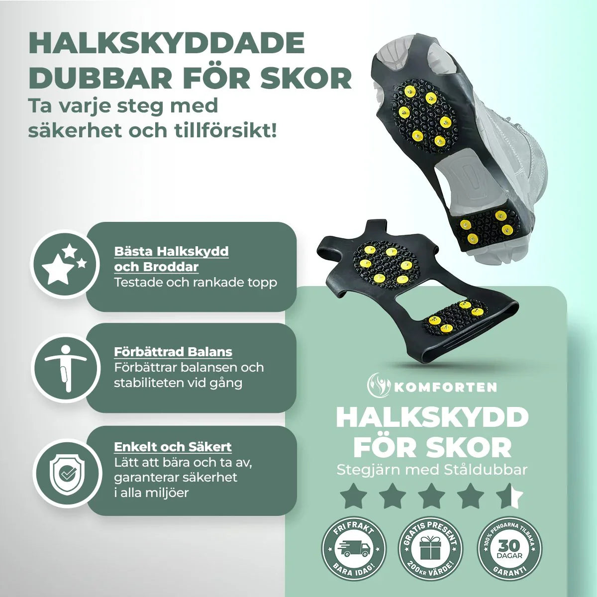 Halkskydd för Skor – säker fotfäste med ergonomisk passform-VaruZ-Hemnix