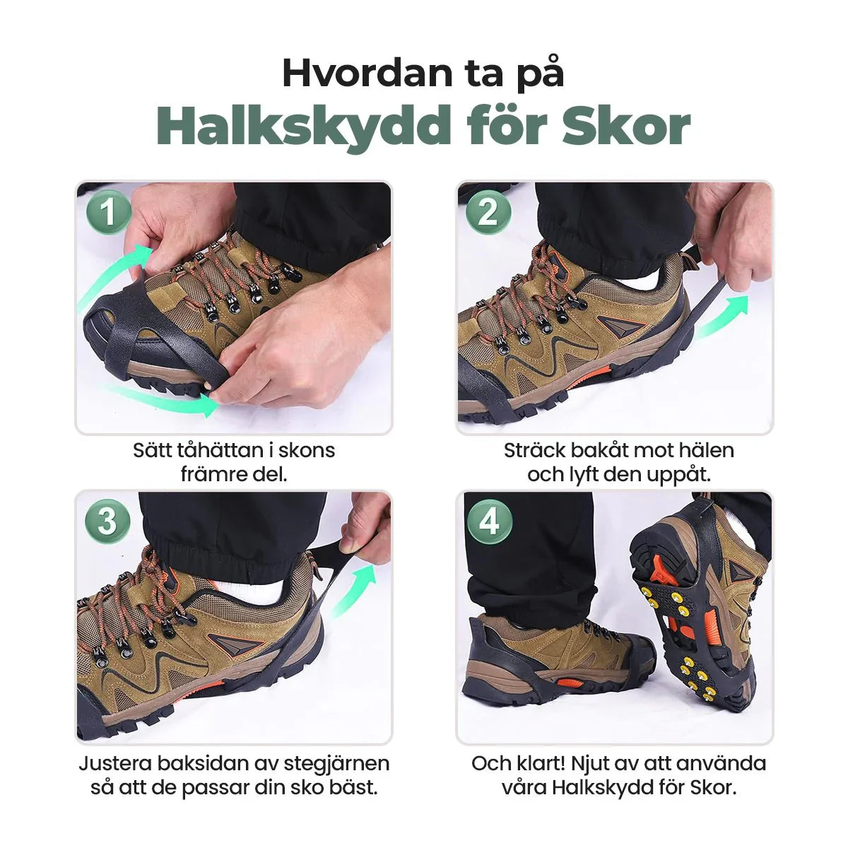 Halkskydd för Skor – säker fotfäste med ergonomisk passform-VaruZ-Hemnix