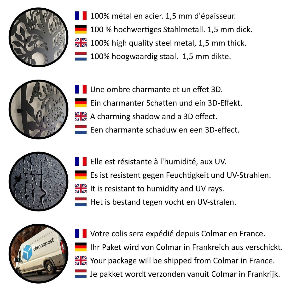 SmokeWhirl Dekor - Minimalistisk Curling Rök Metall Väggdekoration Carvallo