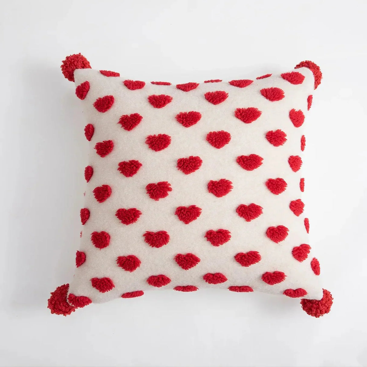 Hjärta Design Valentins Kudde i Plysch Terry Cloth Carvallo