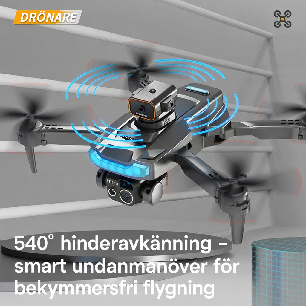 Drönare med 8K-kamera – fällbar och kompakt