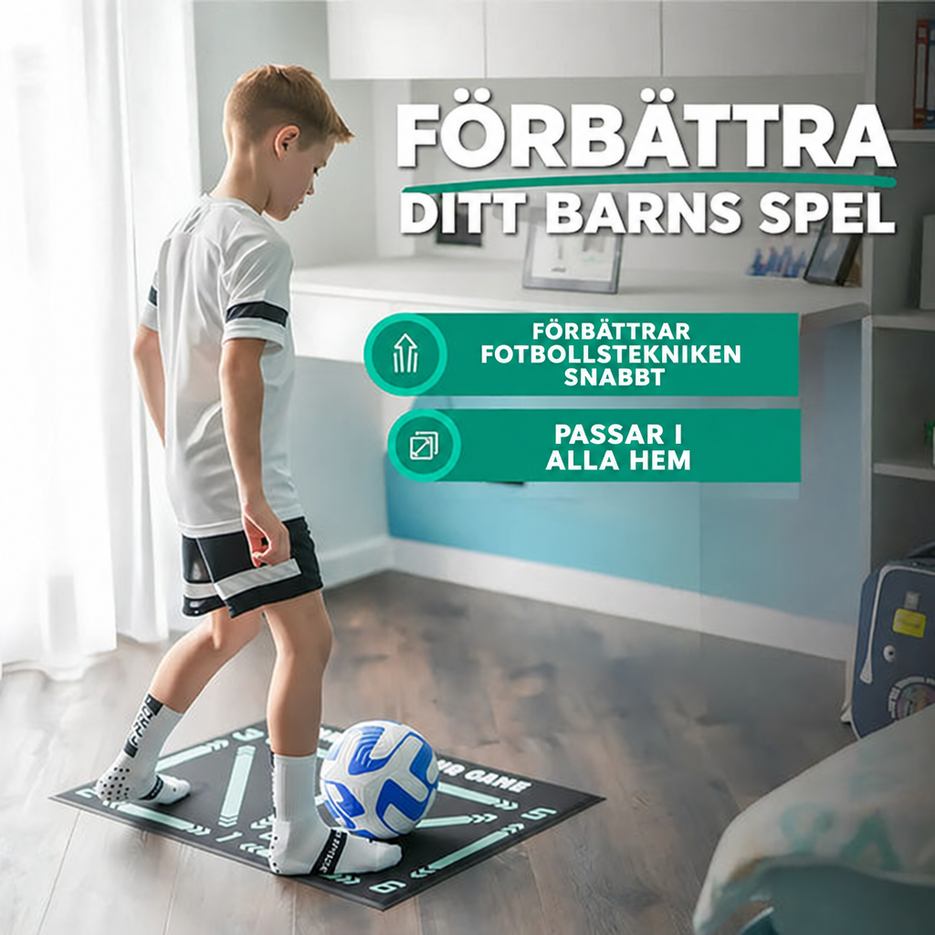 Fotbollsmatta Pro med videoträningsprogram