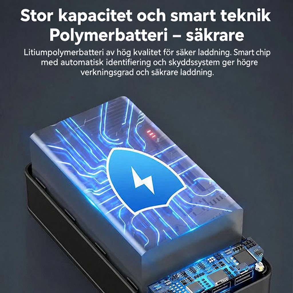 Powerbank 100 000 mAh för laptop, mobil och surfplatta