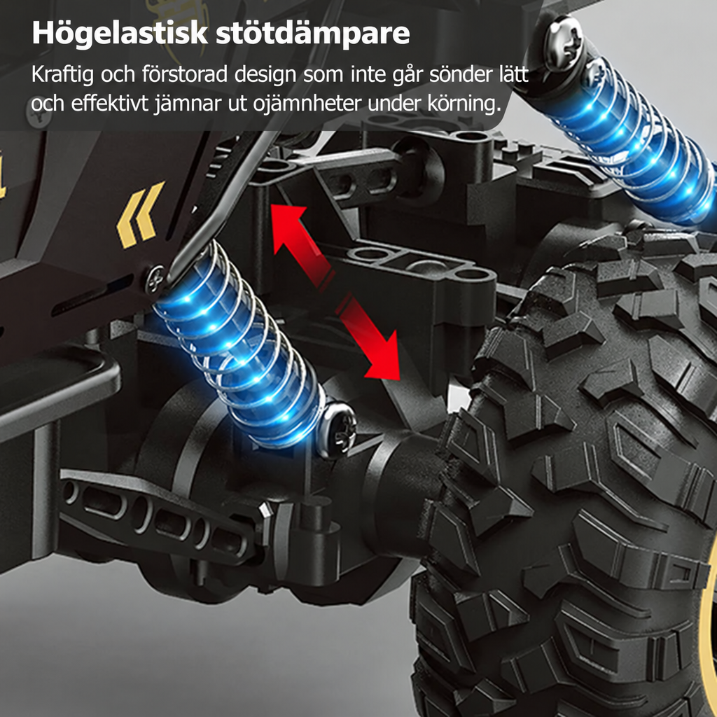 Radiostyrd monstertruck 6WD – upp till 32 km/h