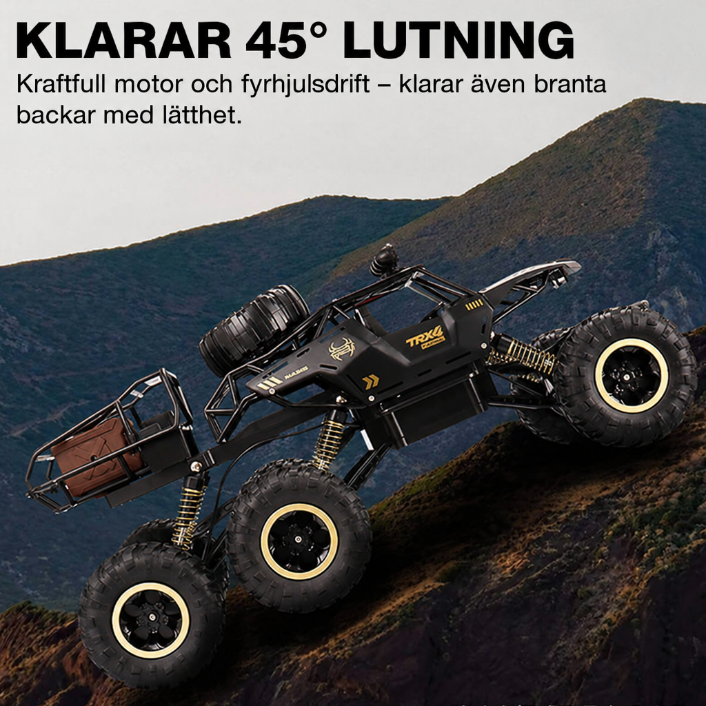 Radiostyrd monstertruck 6WD – upp till 32 km/h