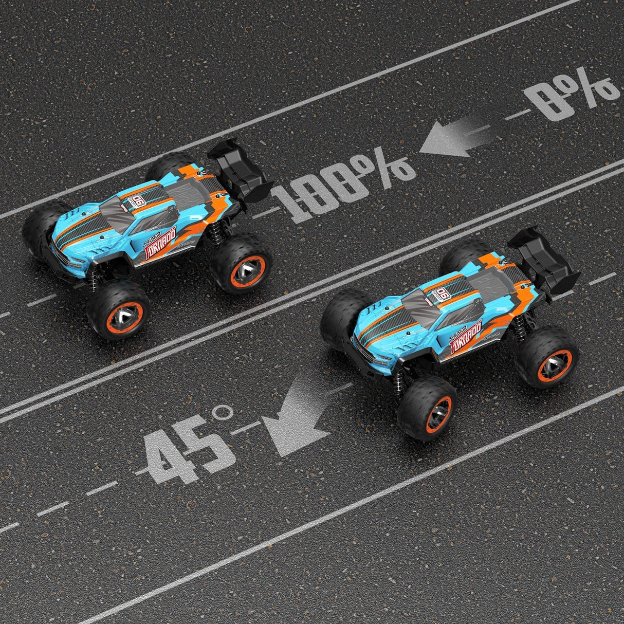 Fjärrkontrollsmonstertruck för alla terränger Carvallo