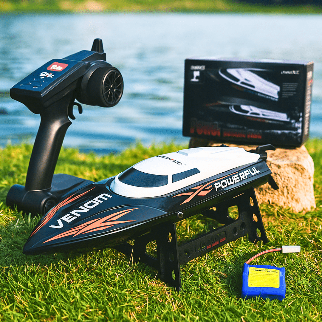 Fjärrkontrollsbåt för snabb dammkapplöpning Carvallo