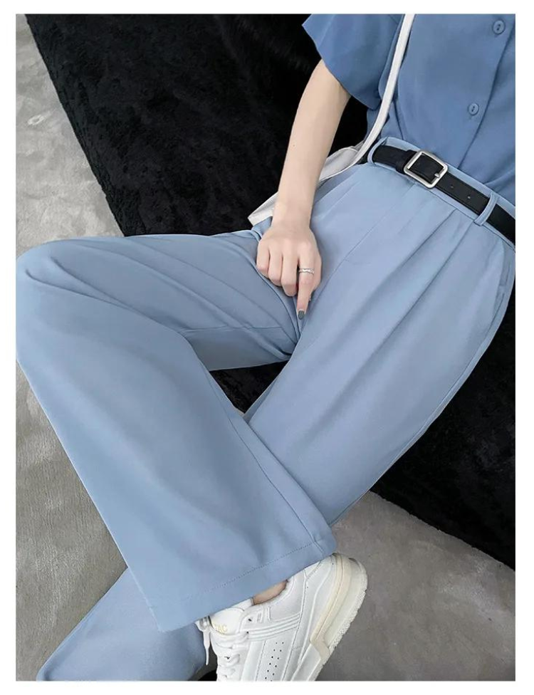 Elastiska byxor med hög midja för kvinnor-Bellasverige-Hemnix