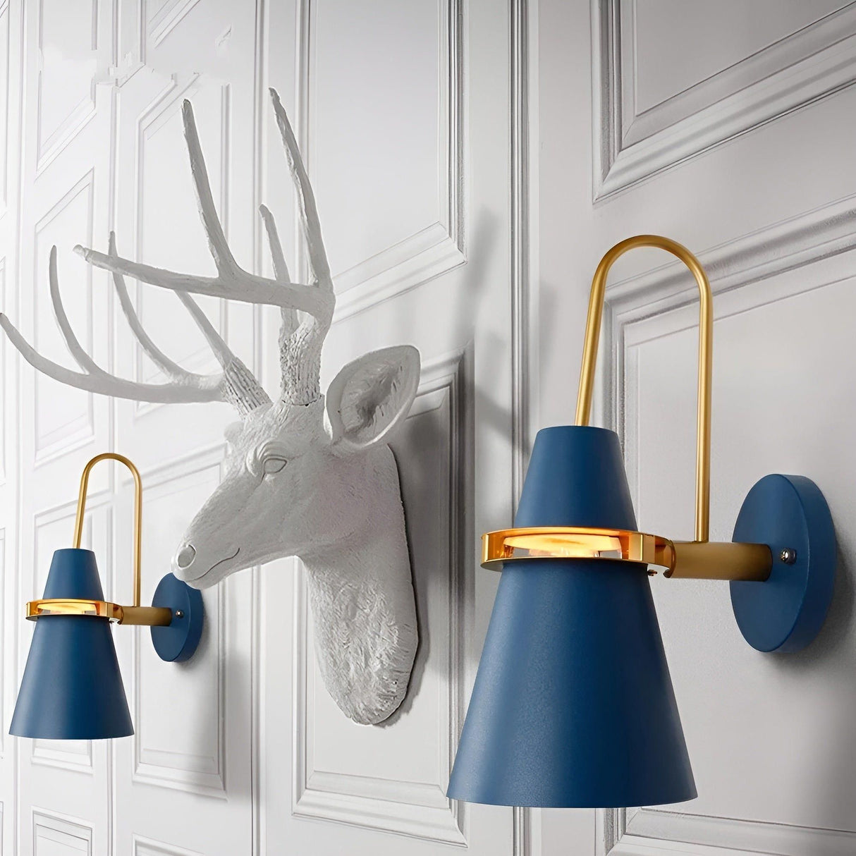LuxeHorn Glow - Macaron Designer Vägglampa med Modern Horn Elegans Carvallo