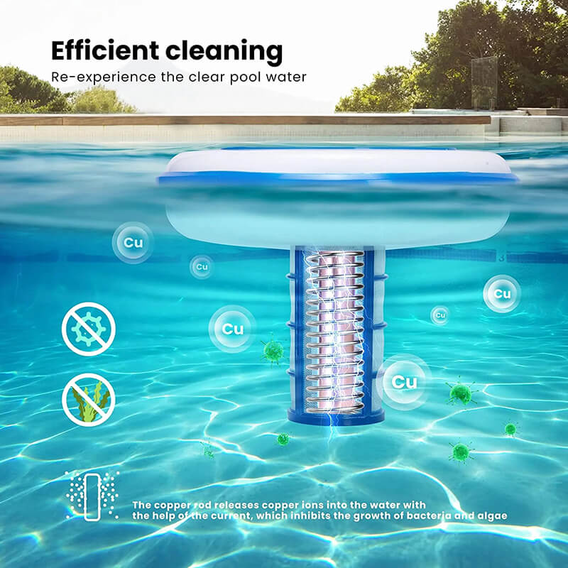 Solenergidriven pooljoniser med LED-lampa Carvallo
