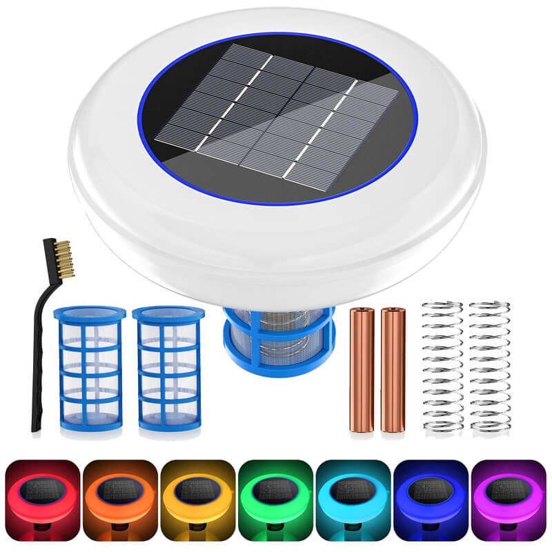 Solenergidriven pooljoniser med LED-lampa Carvallo