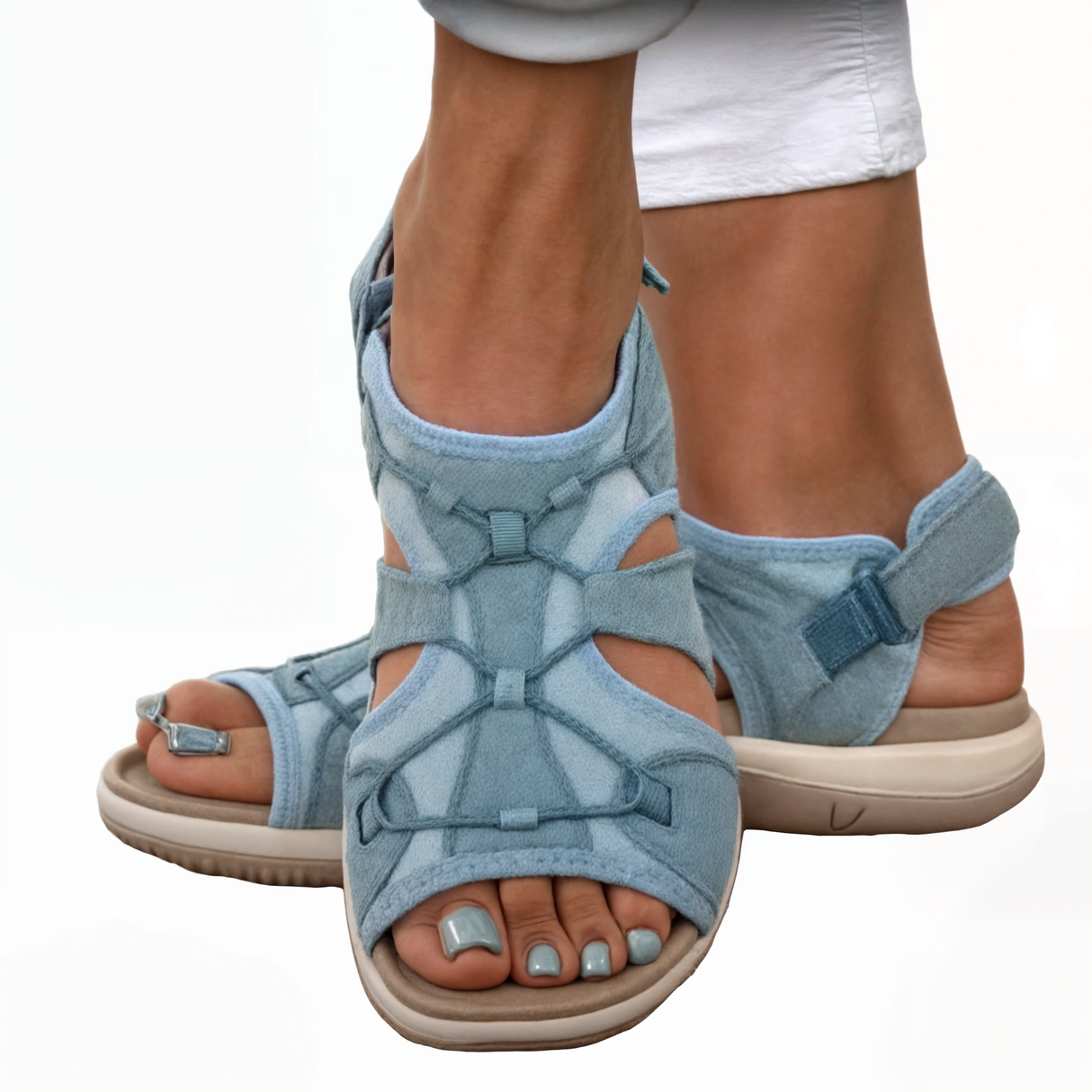 Sandaler med rund öppen tå-Shoes for Women-Hemnix-Hemnix