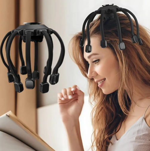 Huvudmassageapparat Elektrisk Huvudbotten Stresslindringsverktyg Carvallo