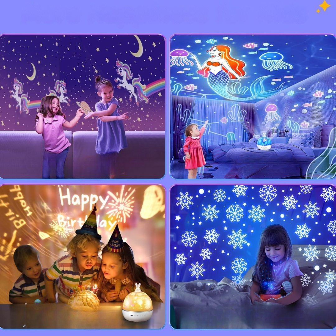 Galaxy Star Projektor Ljus för Sovrum Carvallo