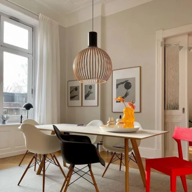 Pendellampa Bambus Naturlig Takarmatur Carvallo