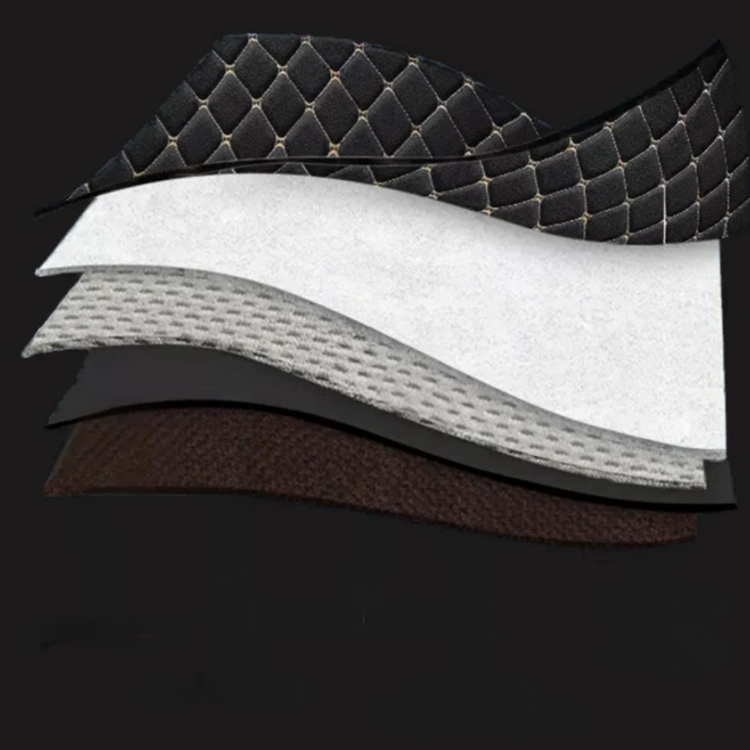 Biltillbehör Golvmattor Vattentäta Läder Svart Anpassade Carvallo